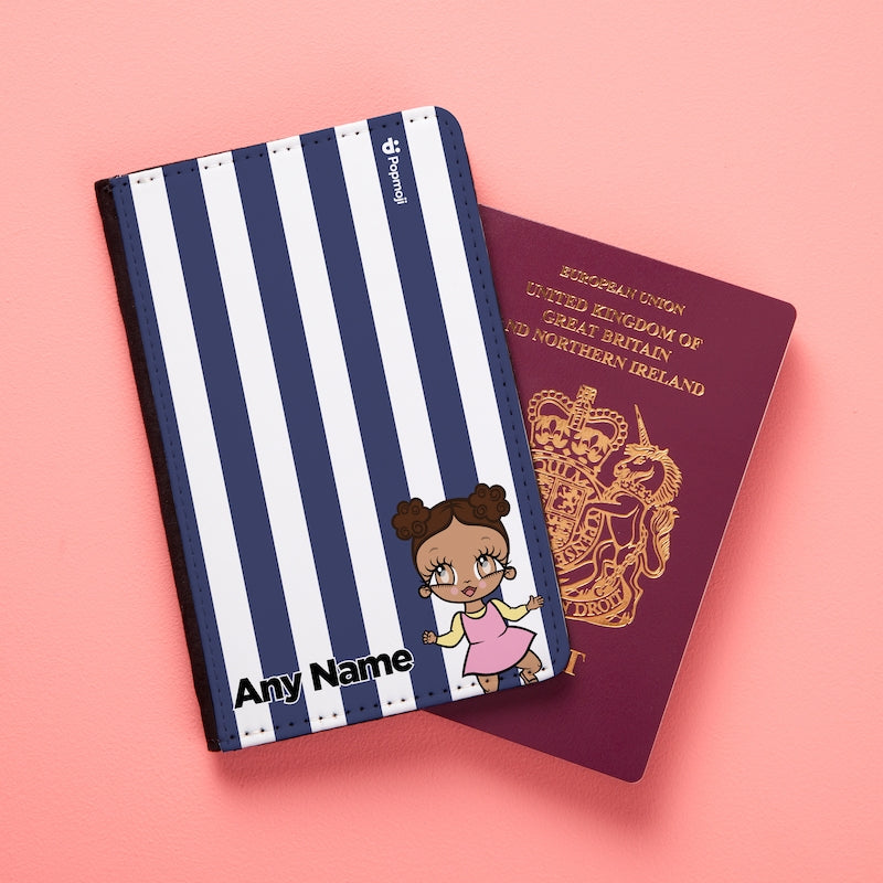 Early Years Personalised Navy Stripe Passport Cover - Image 6
