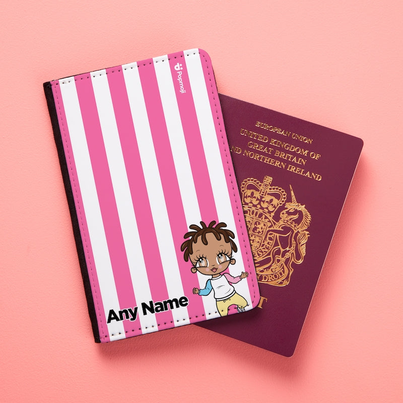 Early Years Personalised Pink Stripe Passport Cover - Image 6