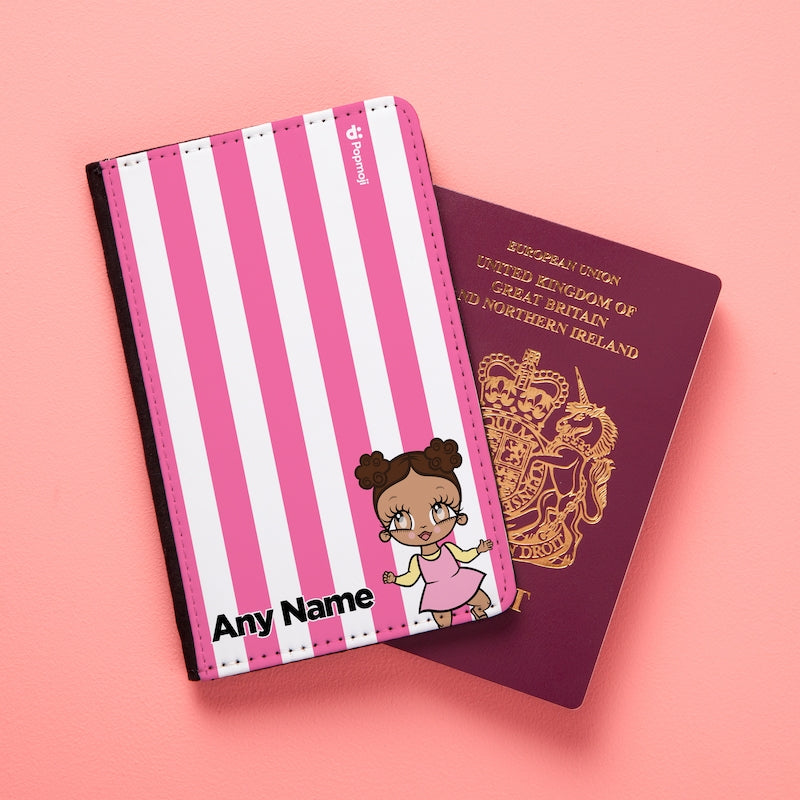 Early Years Personalised Pink Stripe Passport Cover - Image 5