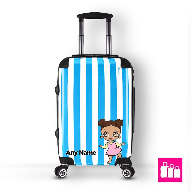 Early Years Personalised Blue Stripe Suitcase - Image 5