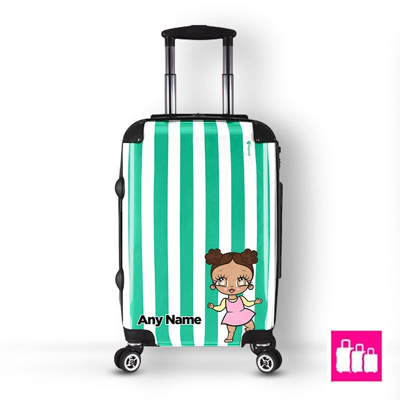 Early Years Personalised Green Stripe Suitcase - Image 4