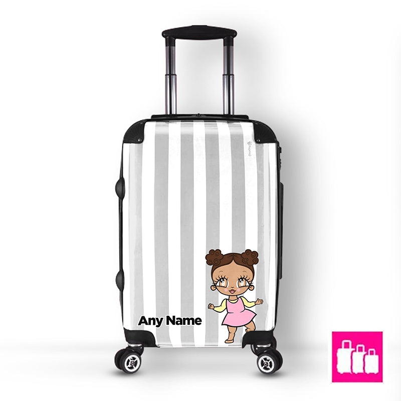 Early Years Personalised Grey Stripe Suitcase - Image 5