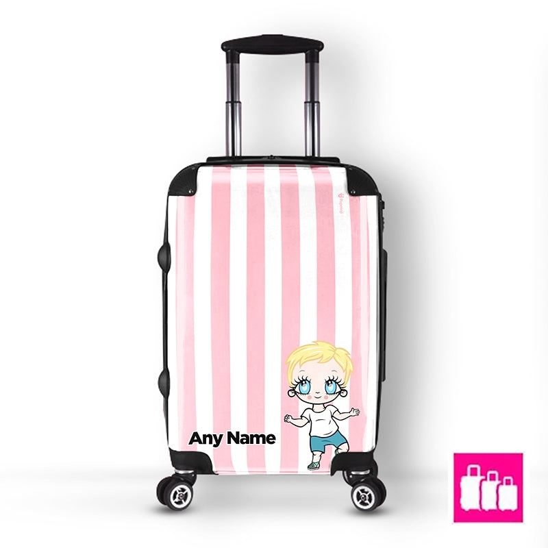 Early Years Personalised Light Pink Stripe Suitcase - Image 4