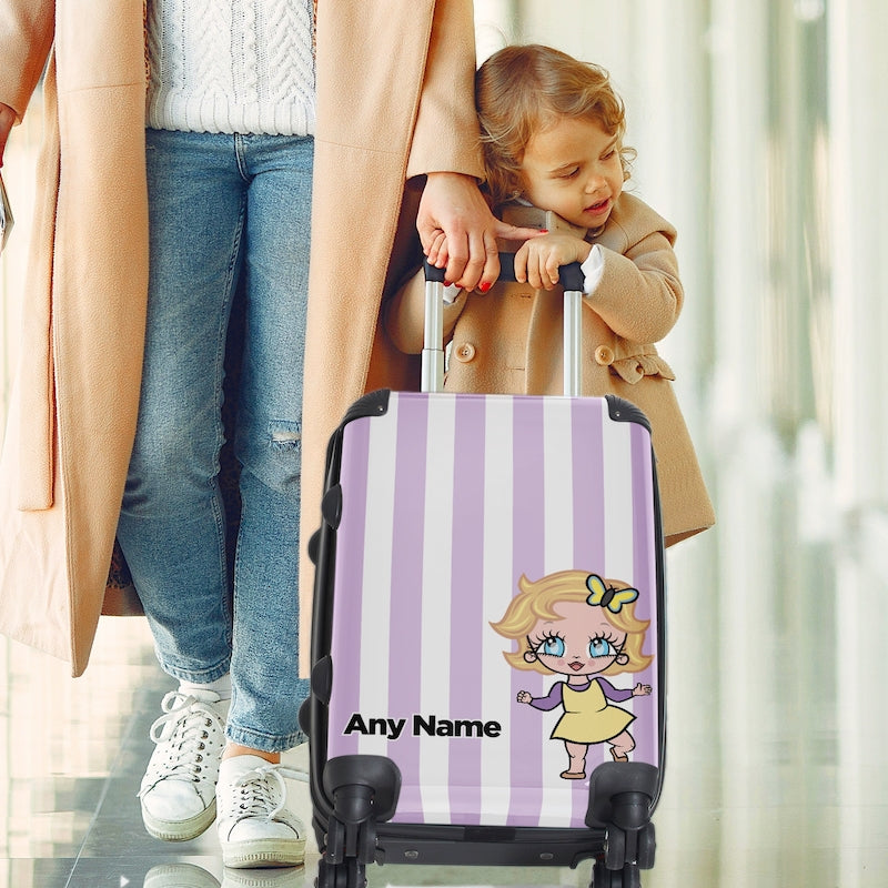 Early Years Personalised Lilac Stripe Suitcase - Image 6