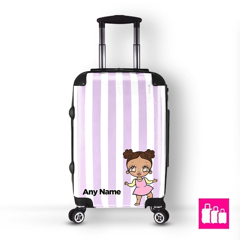 Early Years Personalised Lilac Stripe Suitcase - Image 5