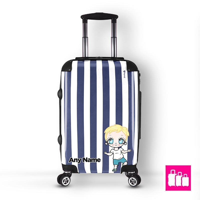 Early Years Personalised Navy Stripe Suitcase - Image 4