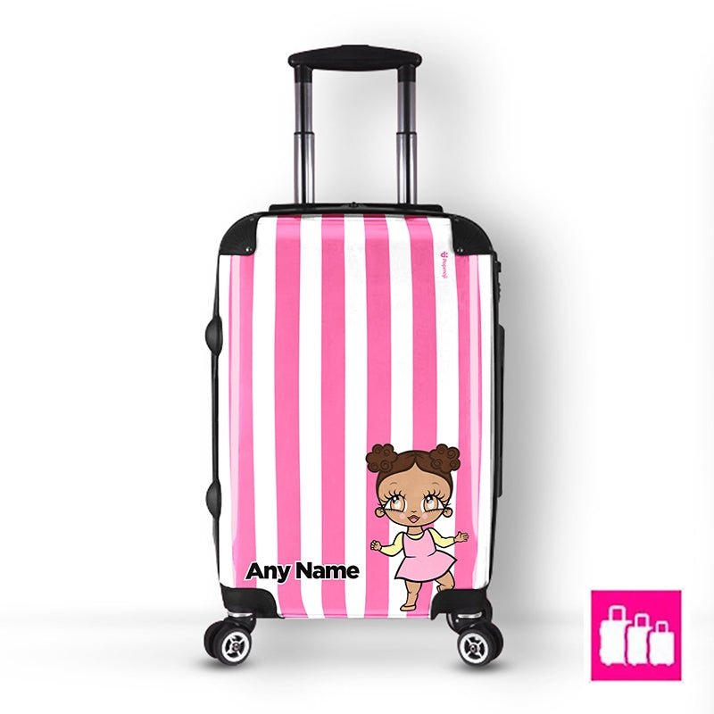 Early Years Personalised Pink Stripe Suitcase - Image 4
