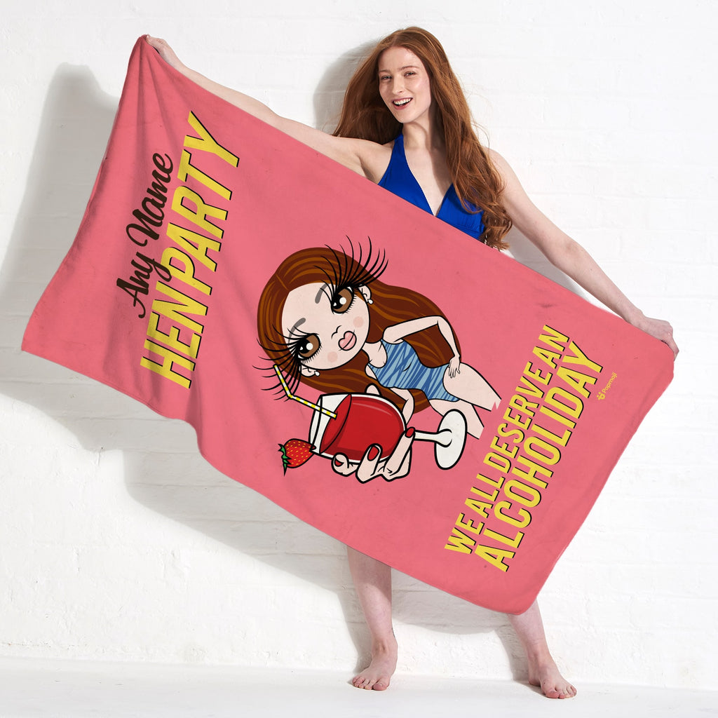 ClaireaBella Alcoholiday Hen Party Beach Towel