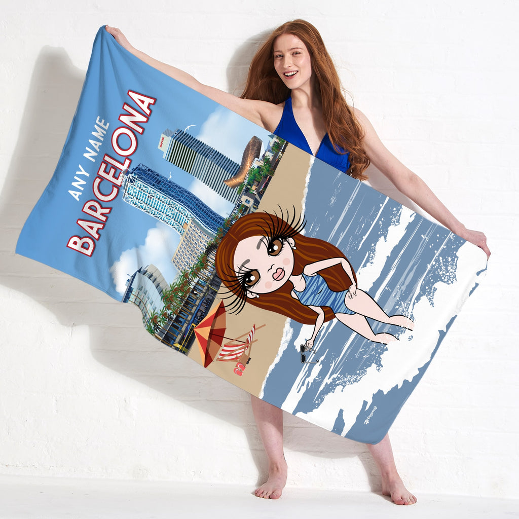 ClaireaBella Barcelona Beach Towel