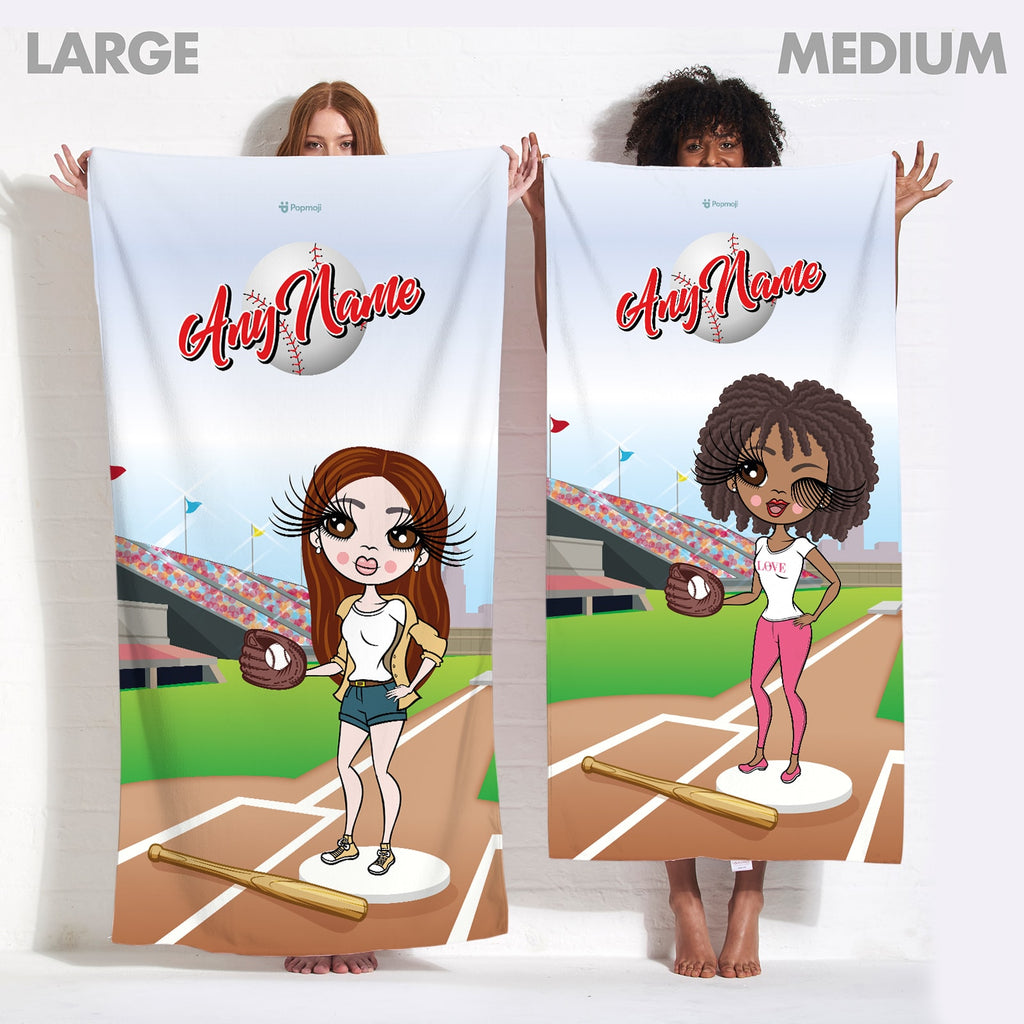 ClaireaBella Baseball Beach Towel