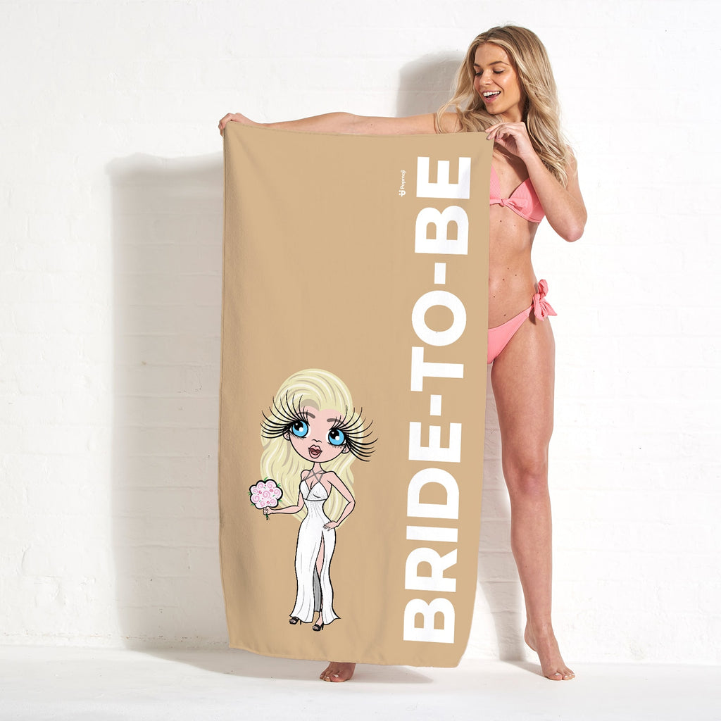 ClaireaBella Bold Bride To Be Nude Beach Towel