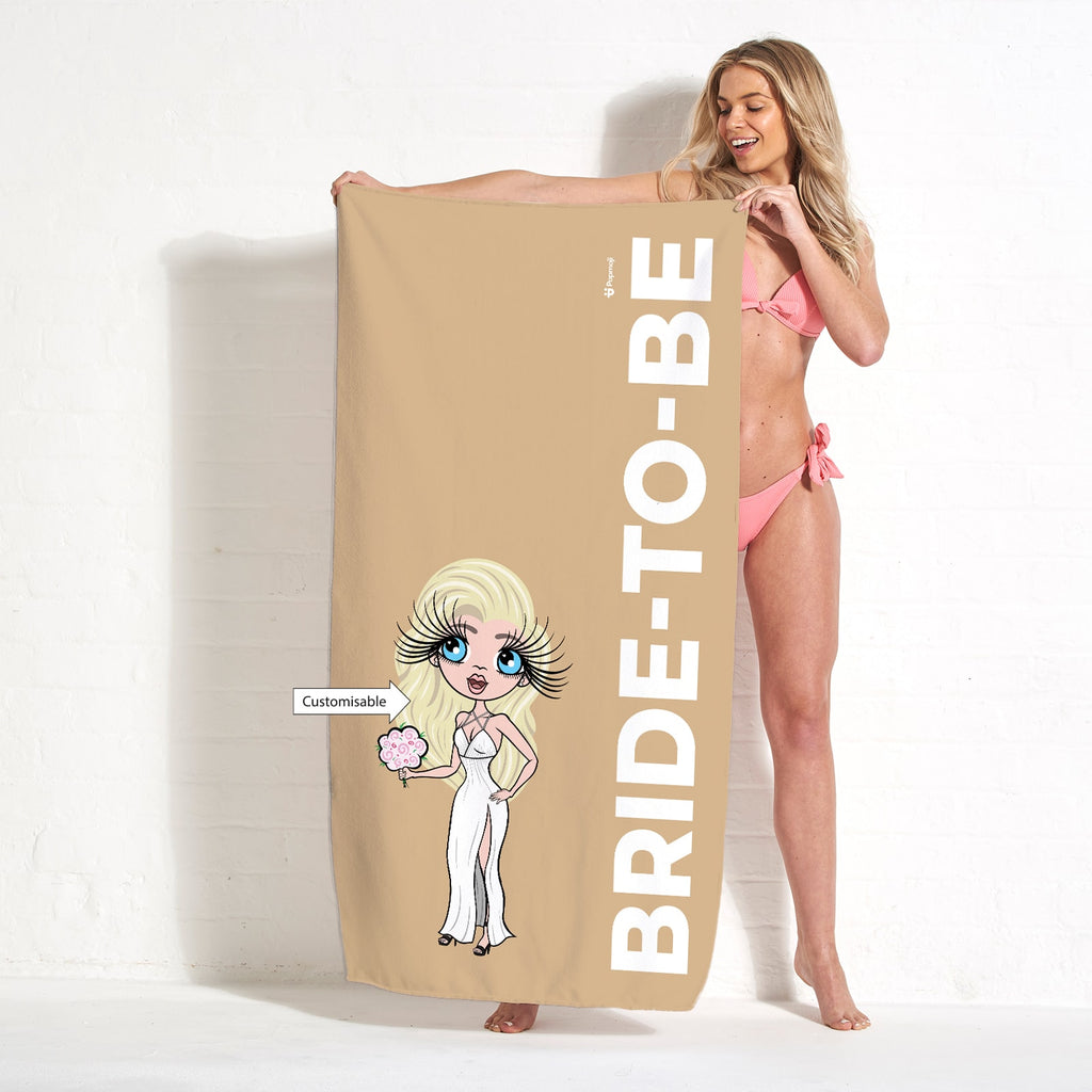 ClaireaBella Bold Bride To Be Nude Beach Towel