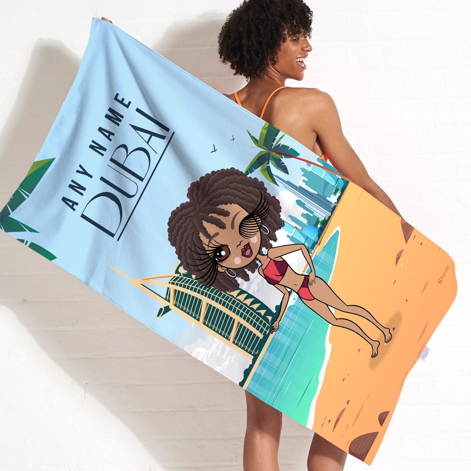 Dlebay Turkish Beach Towel 2-Pack - Oversized 39" X 72", Diamond Yellow, Quick Dry & Super Absorbent
