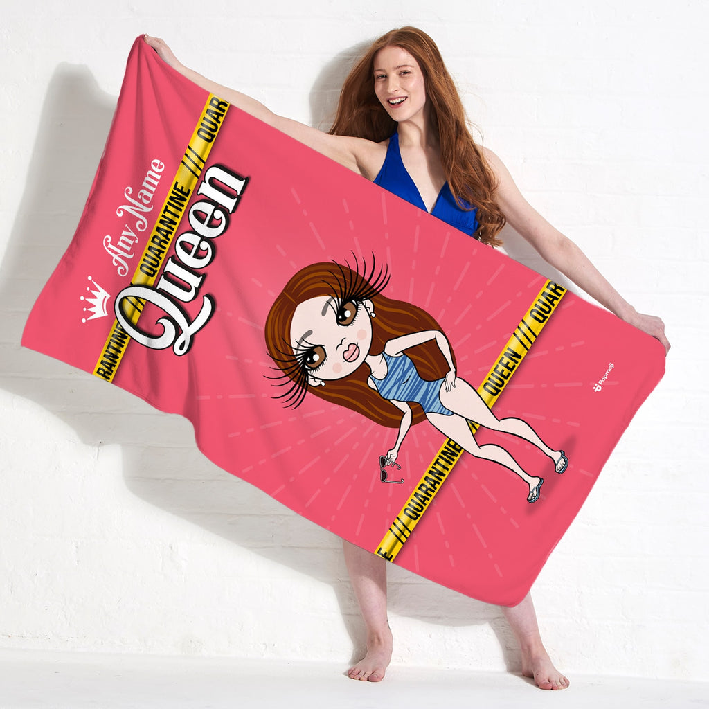 ClaireaBella Quarantine Queen Beach Towel