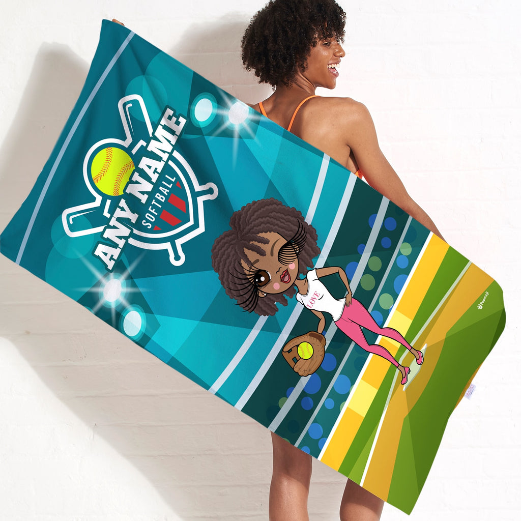 ClaireaBella Softball Beach Towel