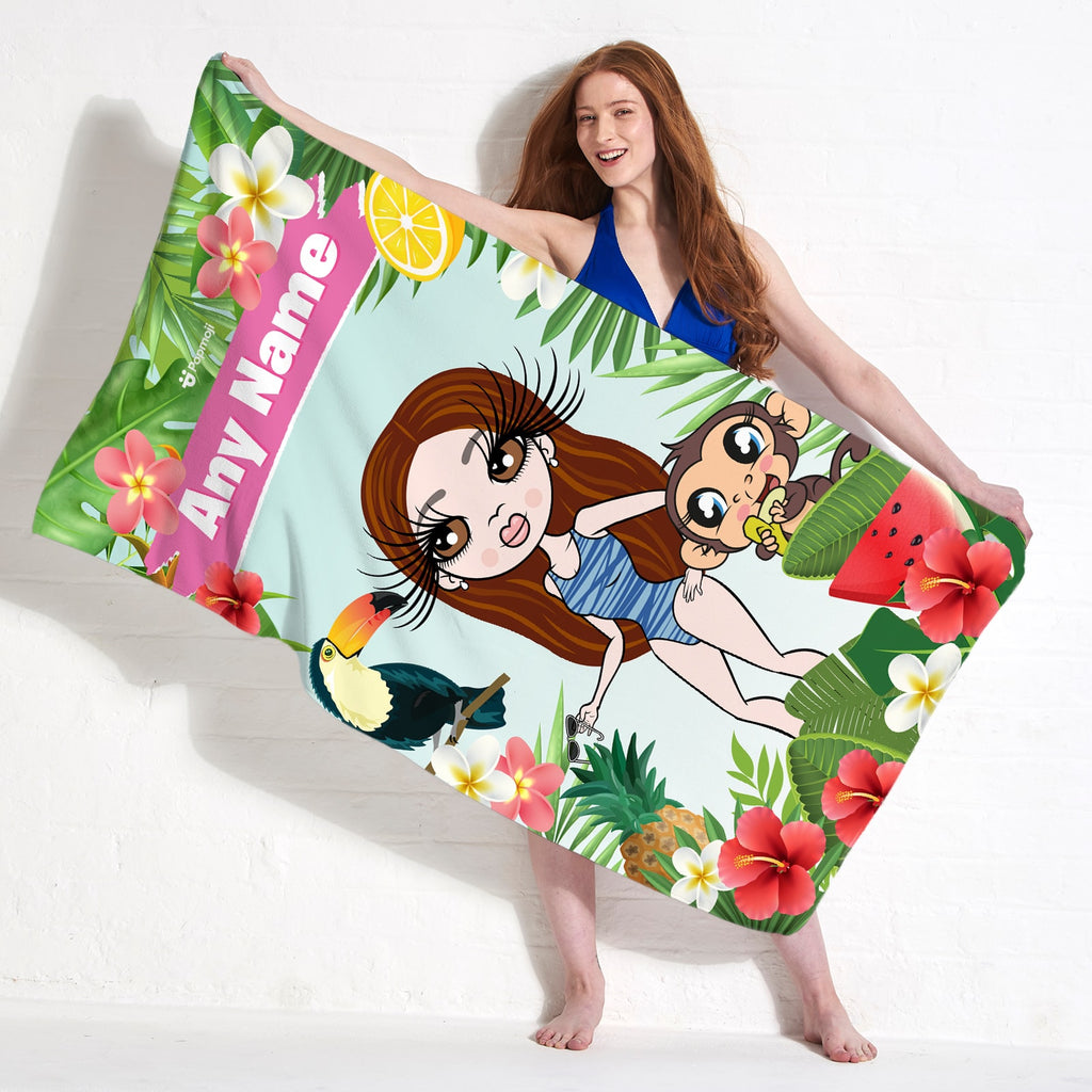 ClaireaBella Tropical Fun Beach Towel