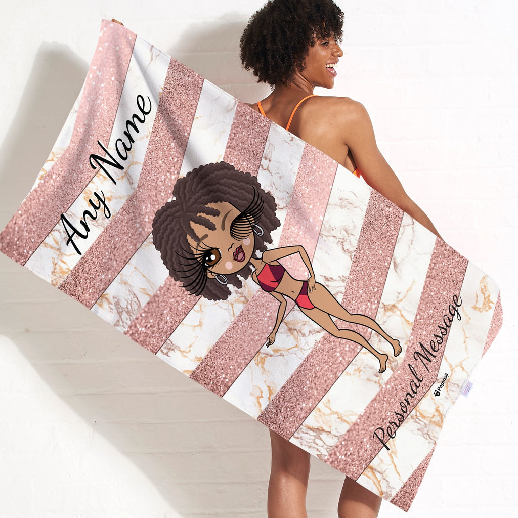 ClaireaBella Geo Chevron Beach Towel