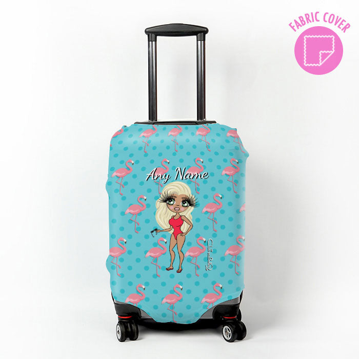 ClaireaBella Flamingo Print Suitcase Cover