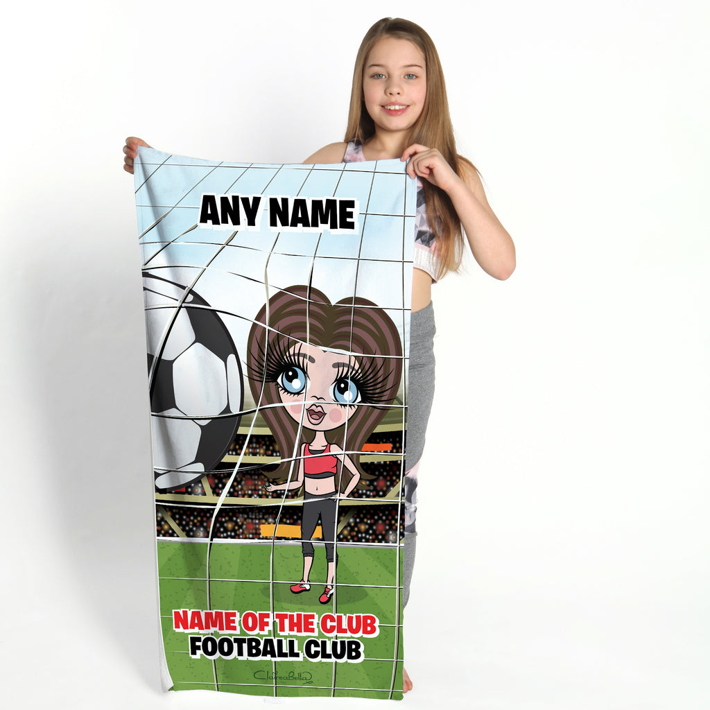 ClaireaBella Girls Football Gym Towel - Image 1
