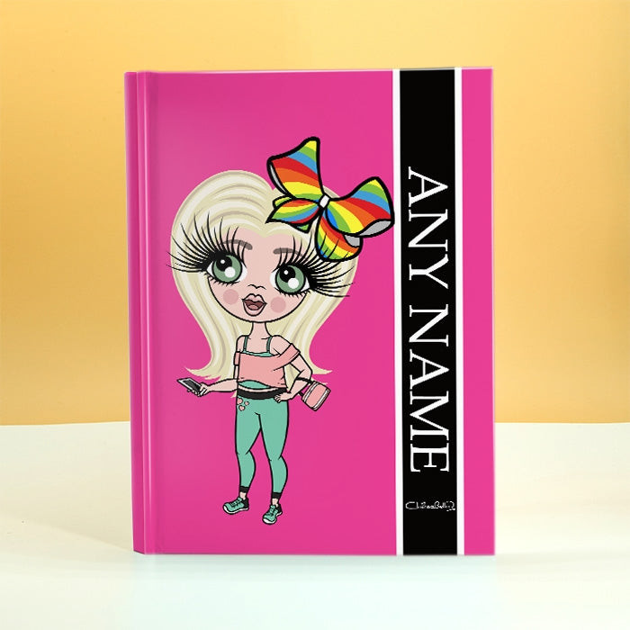 ClaireaBella Girls Hot Pink Diary - Image 1