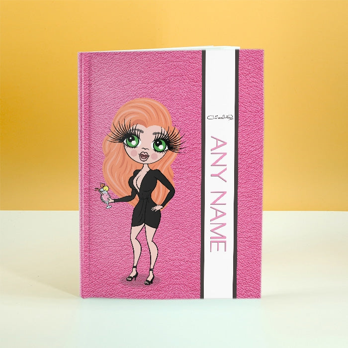 ClaireaBella Pink Leather Print Diary - Image 5