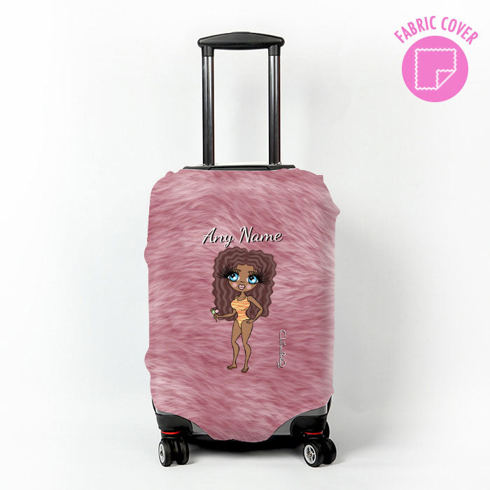 ClaireaBella Fur Effect Suitcase Cover