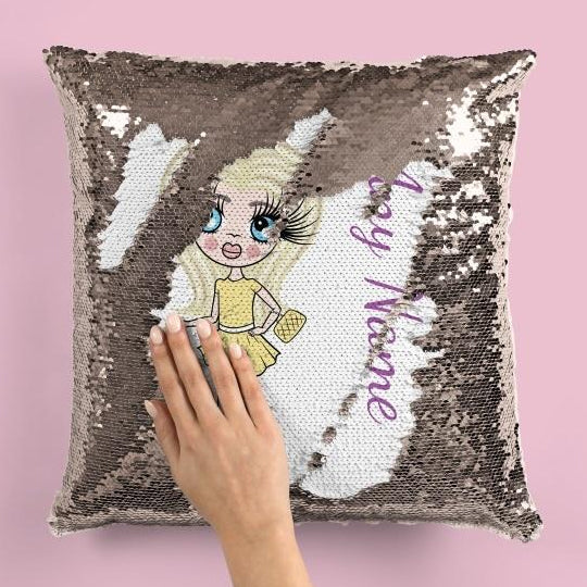 ClaireaBella Girls Classic Sequin Cushion