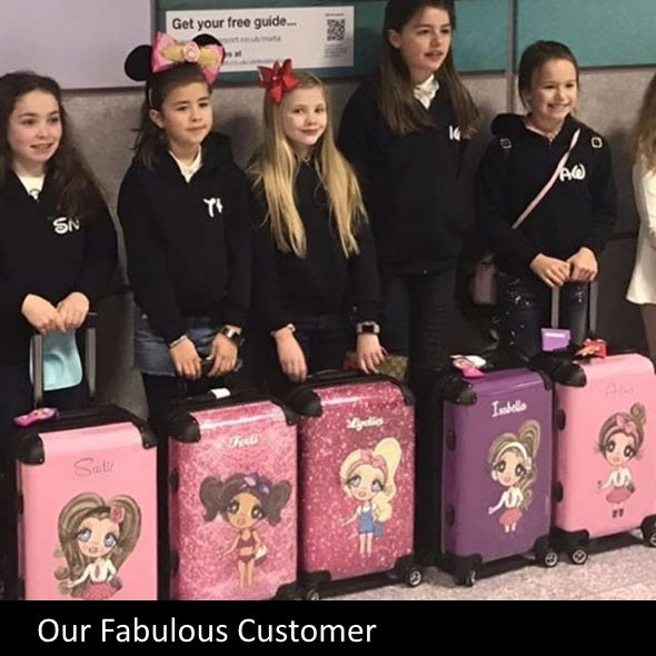ClaireaBella Girls Purple Suitcase - Image 9