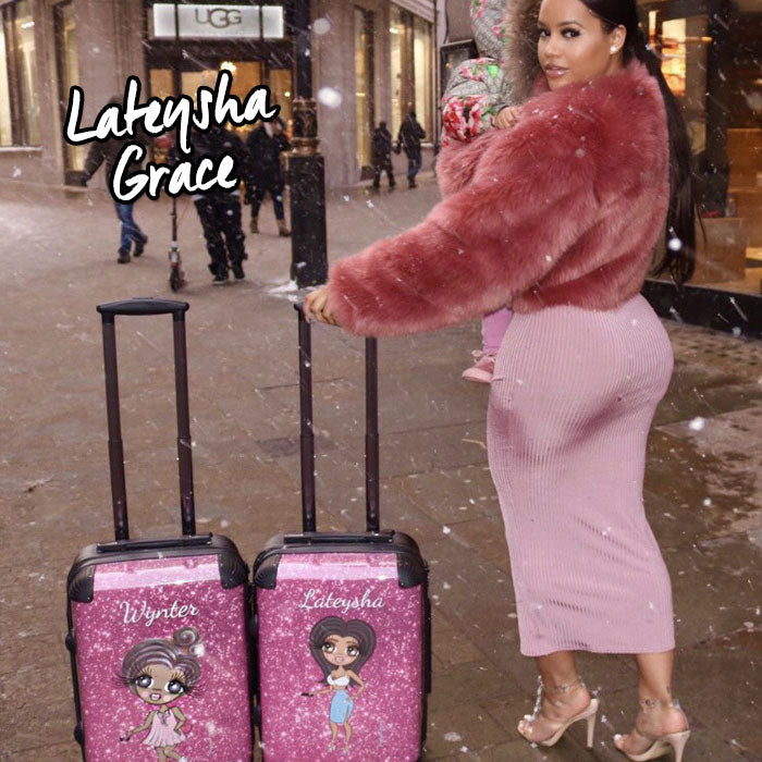 ClaireaBella Glitter Effect Suitcase - Image 9