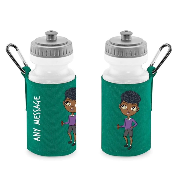 Jnr Boys Personalised Green Lunch Bag & Water Bottle Bundle - Image 3