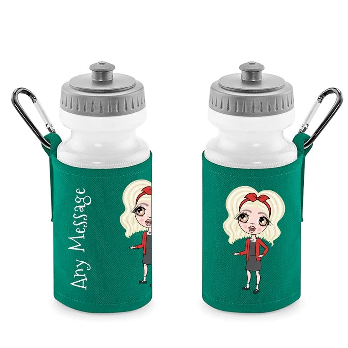 ClaireaBella Girls Personalised Green Lunch Bag & Water Bottle Bundle - Image 3