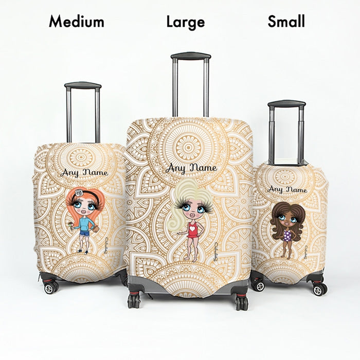 ClaireaBella Girls Golden Lace Suitcase Cover - Image 5