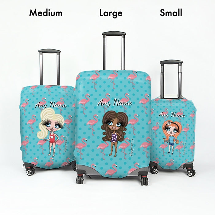 ClaireaBella Girls Flamingo Print Suitcase Cover - Image 5