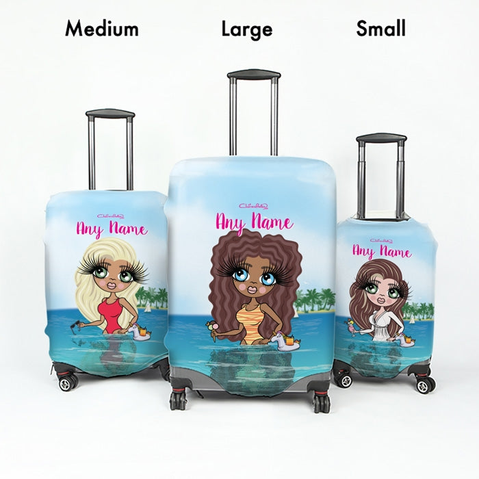 ClaireaBella Seaside Cocktails Suitcase Cover - Image 4