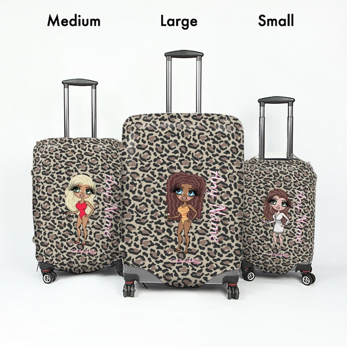 ClaireaBella Leopard Print Suitcase Cover - Image 5