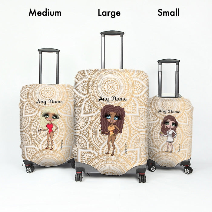 ClaireaBella Golden Lace Suitcase Cover - Image 5