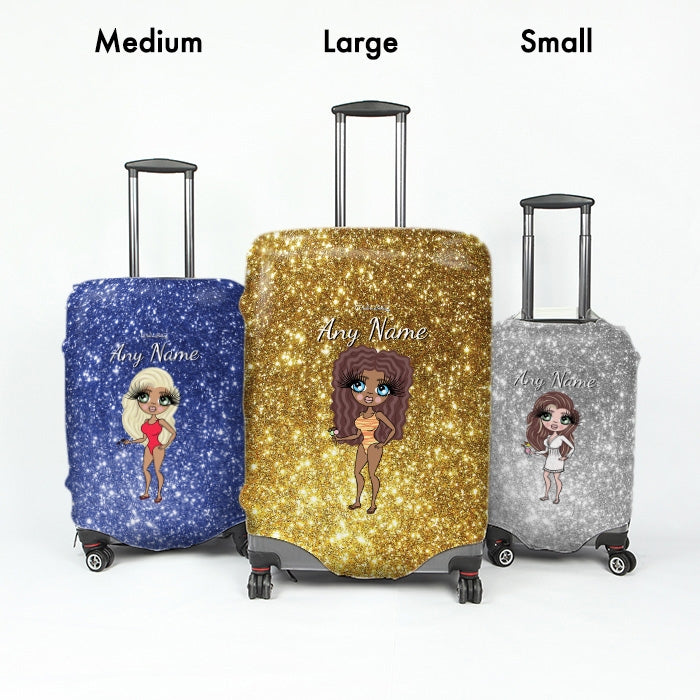 ClaireaBella Glitter Effect Suitcase Cover - Image 7