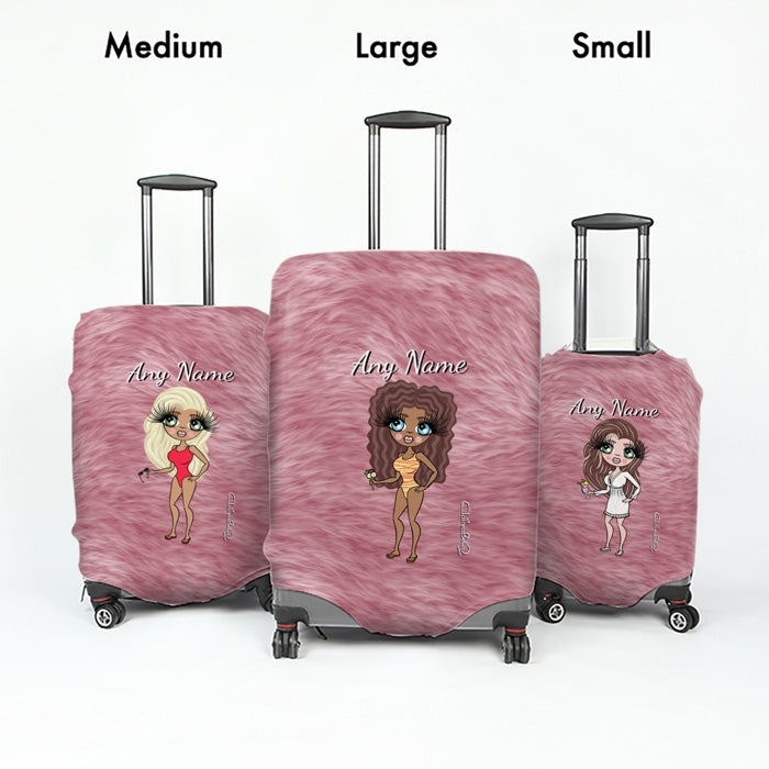 ClaireaBella Fur Effect Suitcase Cover - Image 5