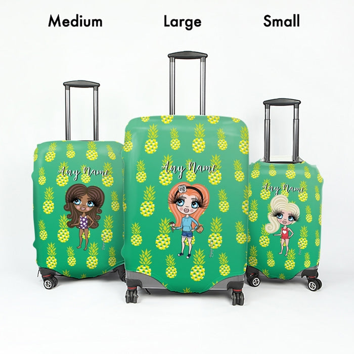 ClaireaBella Girls Pineapple Print Suitcase Cover - Image 5