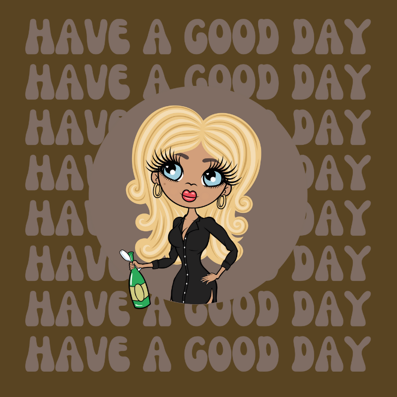 ClaireaBella Have a Good Day Hoodie - Khaki - Image 6