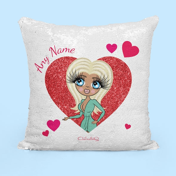 ClaireaBella Sweet Heart Sequin Cushion - Image 4