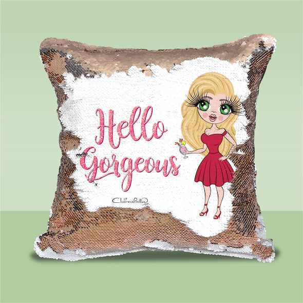 ClaireaBella Hello Gorgeous Sequin Cushion - Image 1