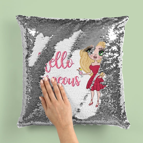 ClaireaBella Hello Gorgeous Sequin Cushion - Image 5