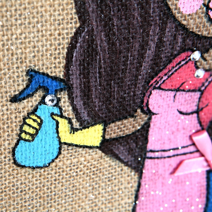 ClaireaBella Queen Of Clean Large Jute Bag - Image 4
