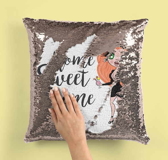 ClaireaBella Home Sweet Home Sequin Cushion - Image 2