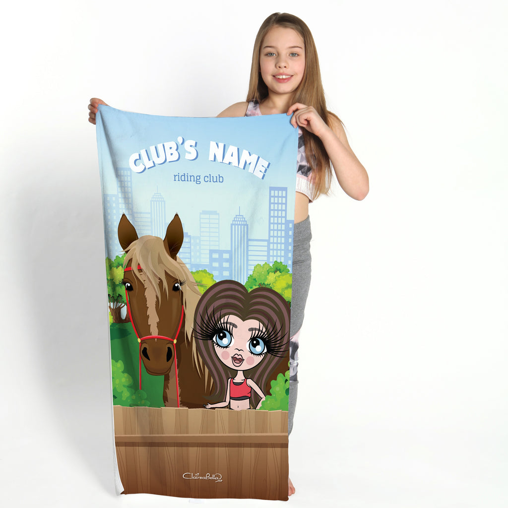 ClaireaBella Girls Horse Riding Gym Towel - Image 1
