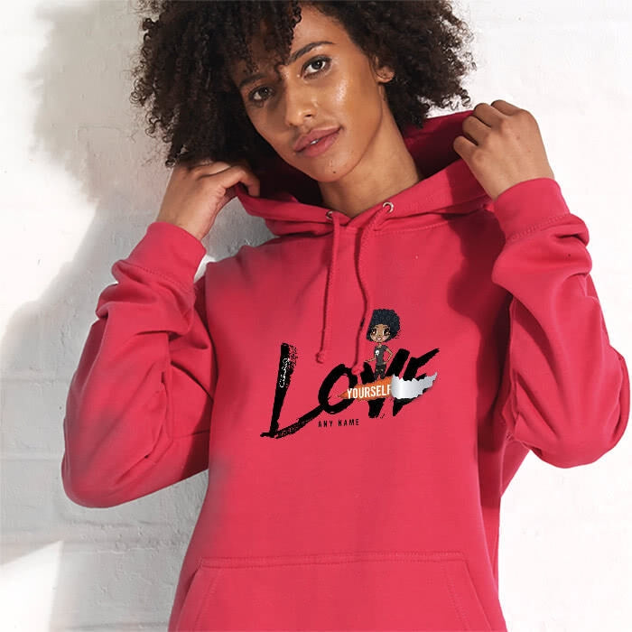 ClaireaBella Black Love Yourself Hoodie - Image 1