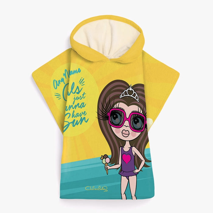 ClaireaBella Girls Sun Poncho Towel - Image 2