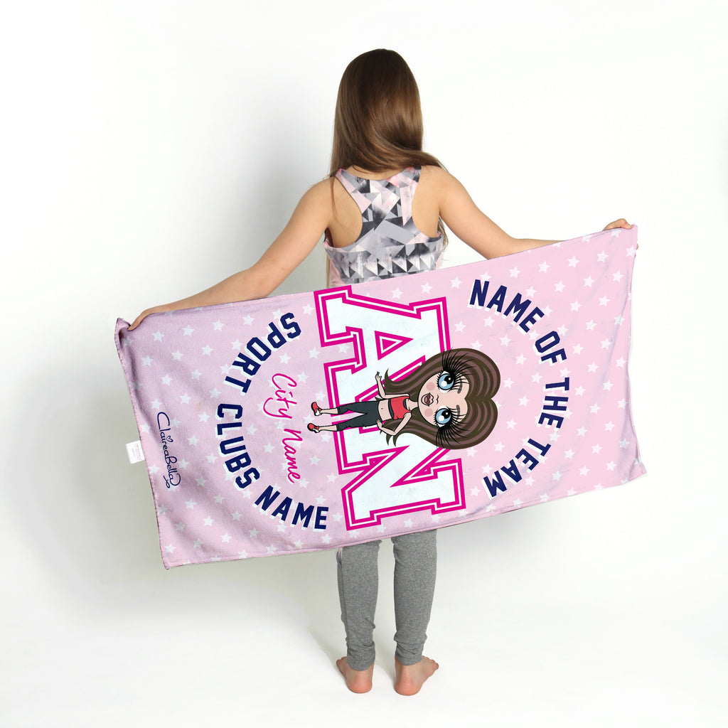 ClaireaBella Girls Stars Gym Towel - Image 3