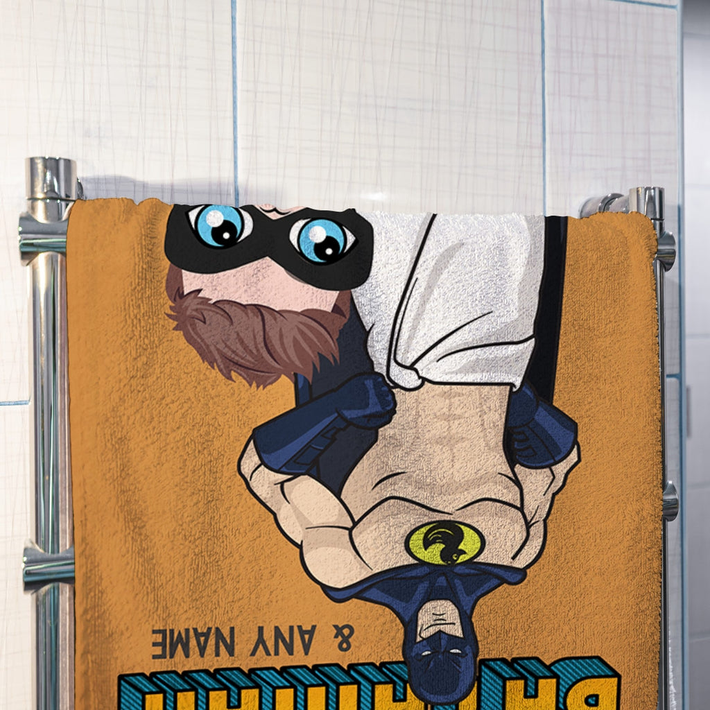 Jnr Boys Bathman Hand Towel - Image 3